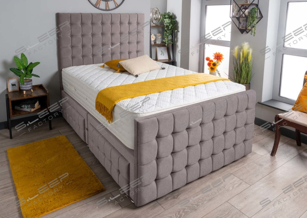 Petra Divan Bed Set Wool