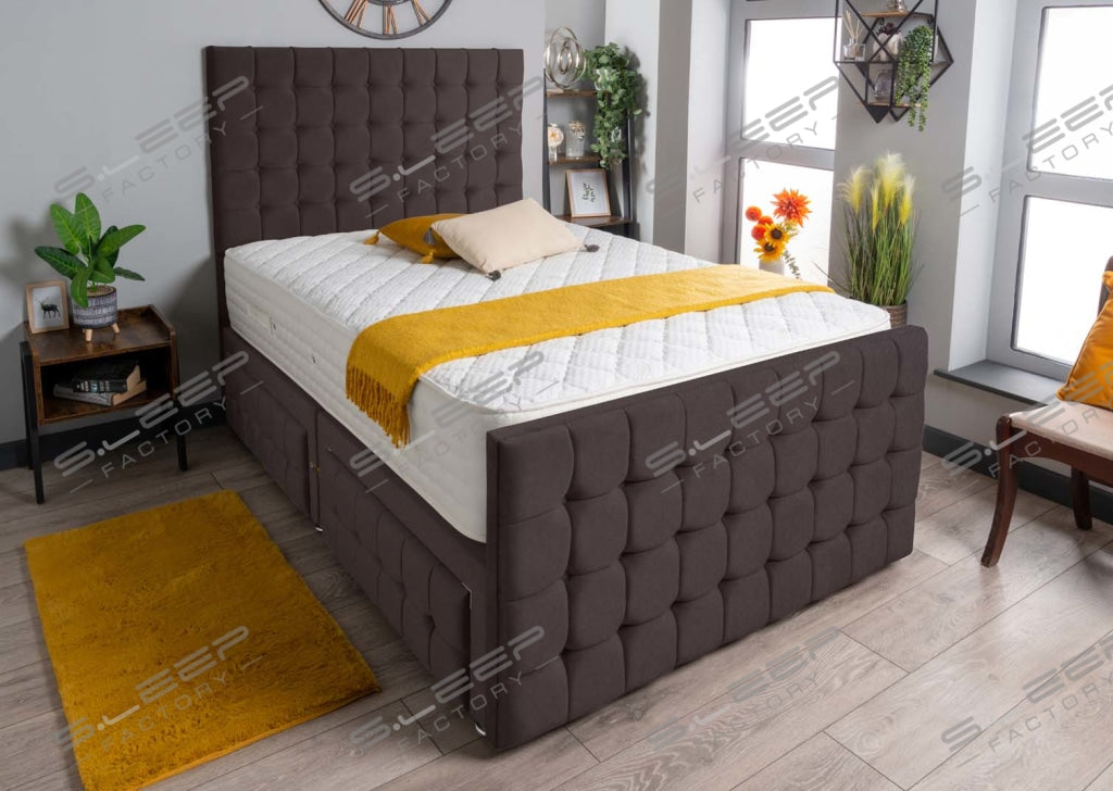 Petra Divan Bed Set Wool