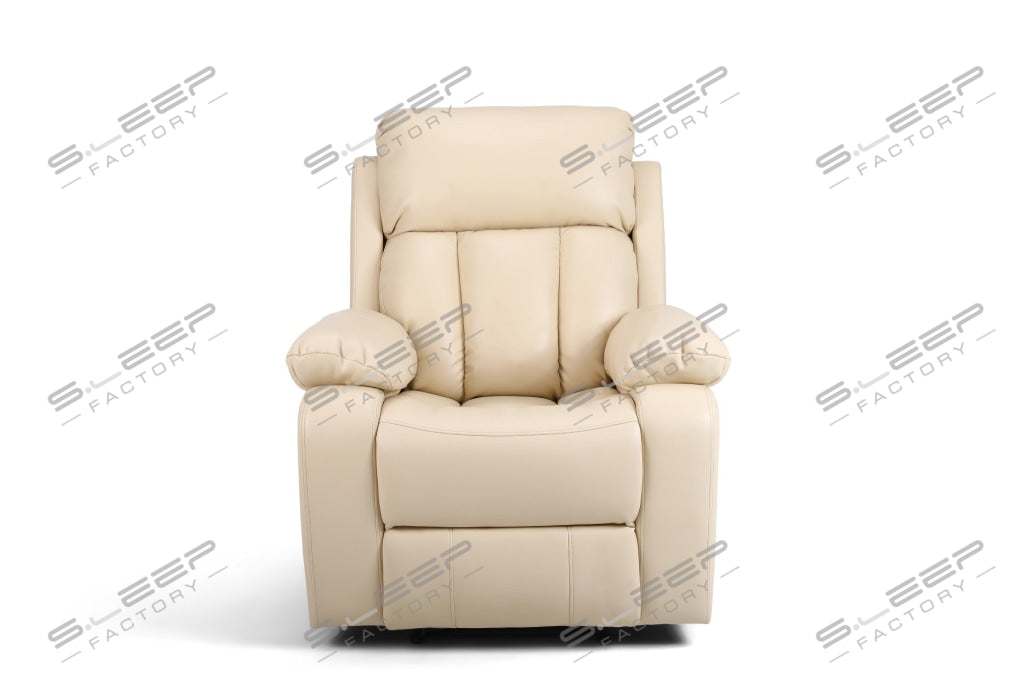 Seville Manual Recliner Massage Chair With Heat Cream