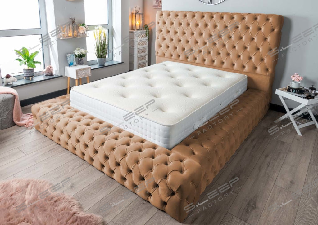 The Ambassdor Upholstered Bed Plush