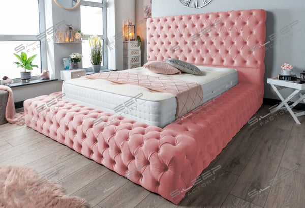 The Ambassdor Upholstered Bed Plush