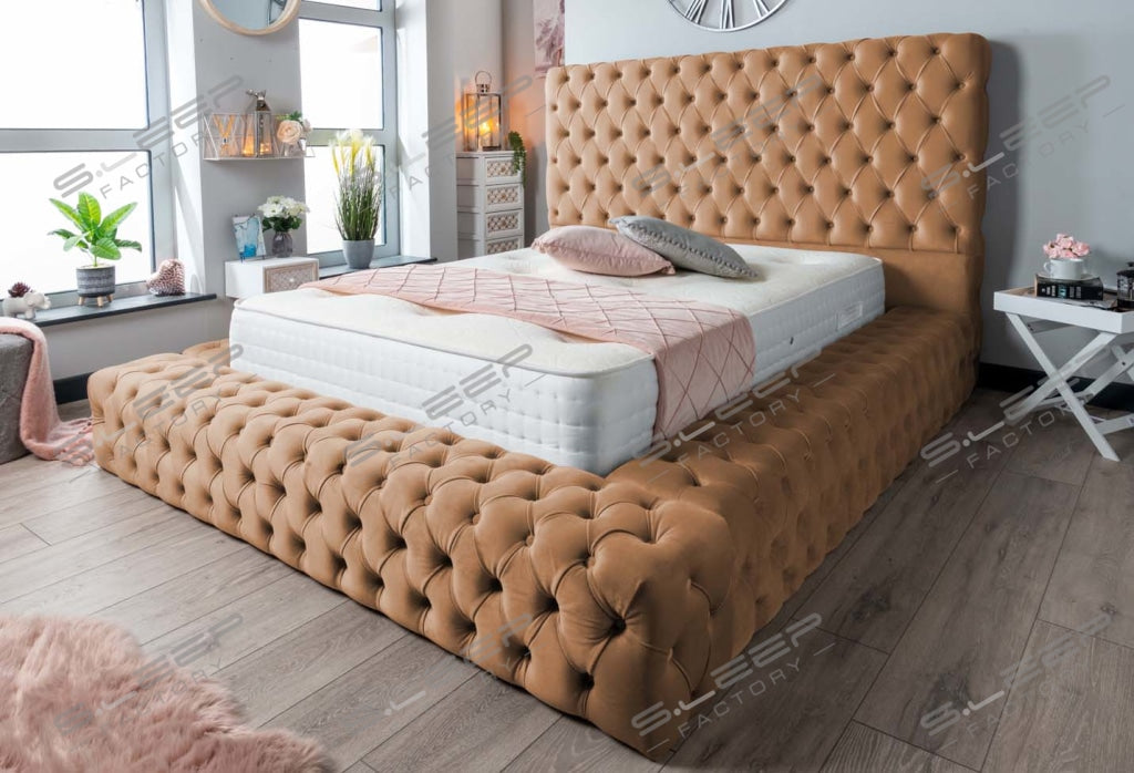 The Ambassdor Upholstered Bed Plush