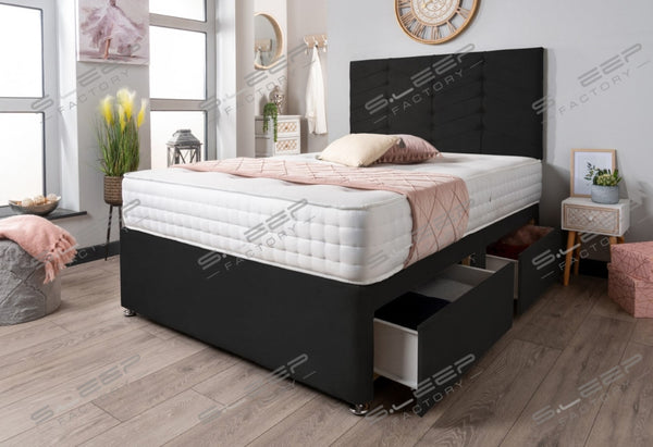 The Evinos Bed Set Suede