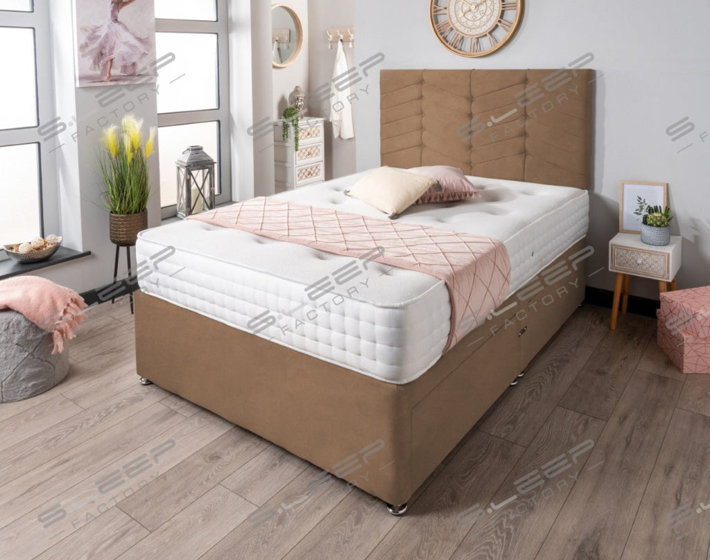 The Evinos Bed Set Suede