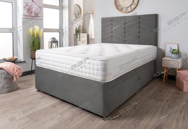 The Evinos Bed Set Suede