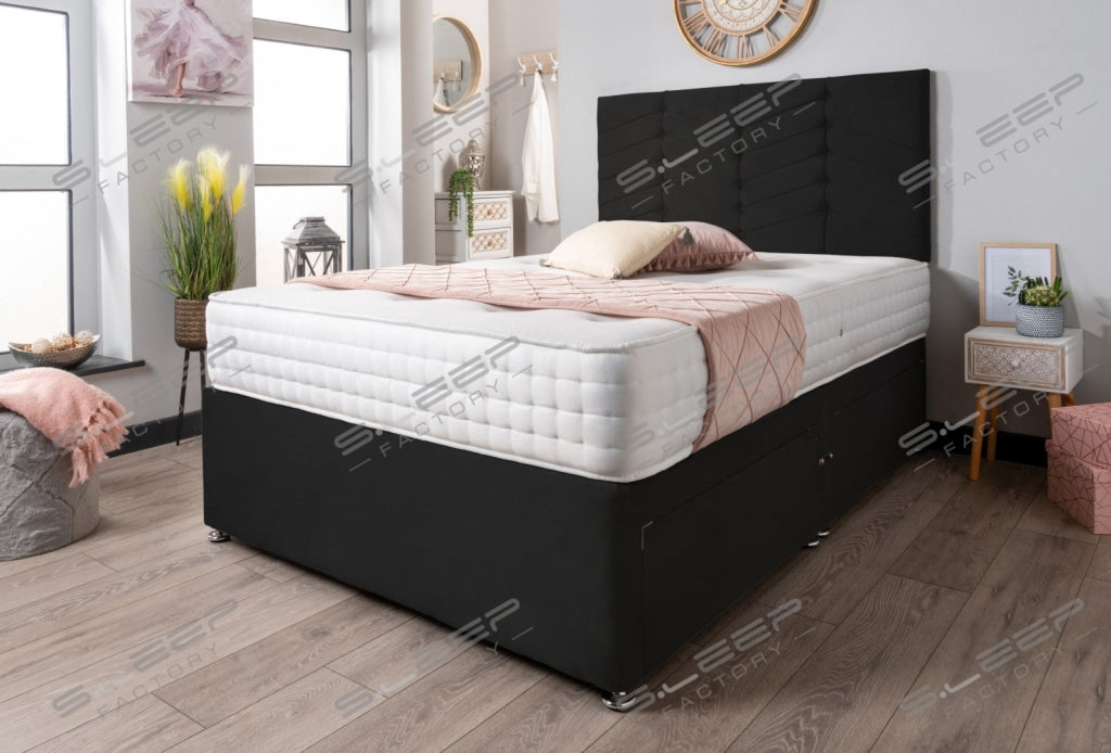 The Evinos Bed Set Suede