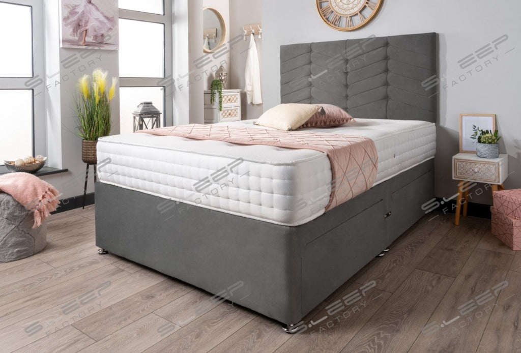 The Evinos Bed Set Suede