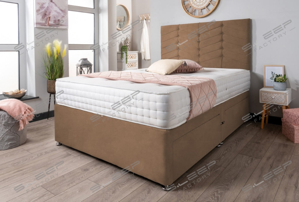 The Evinos Bed Set Suede