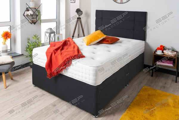 The Loire Divan Bed Set Suede