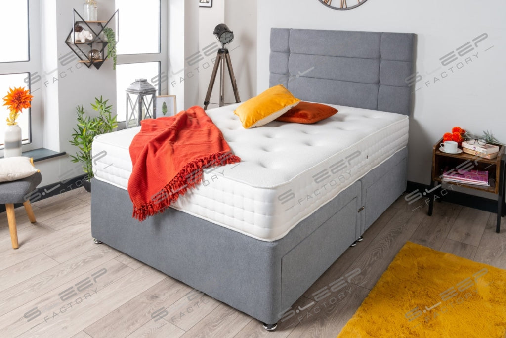 The Loire Divan Bed Set Suede