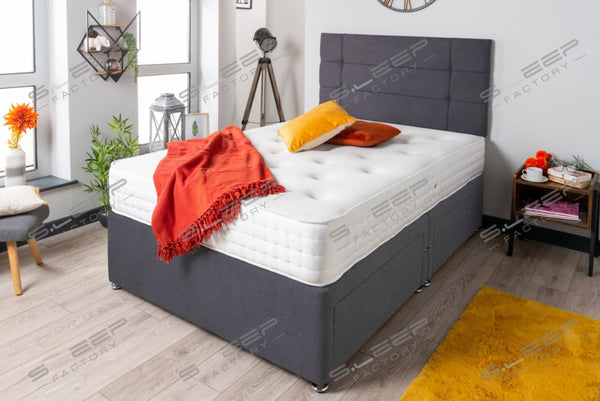 The Loire Divan Bed Set Suede