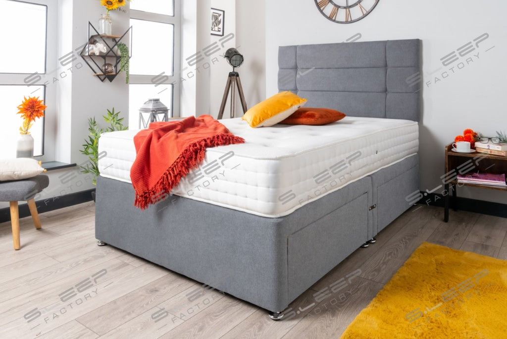 The Loire Divan Bed Set Suede