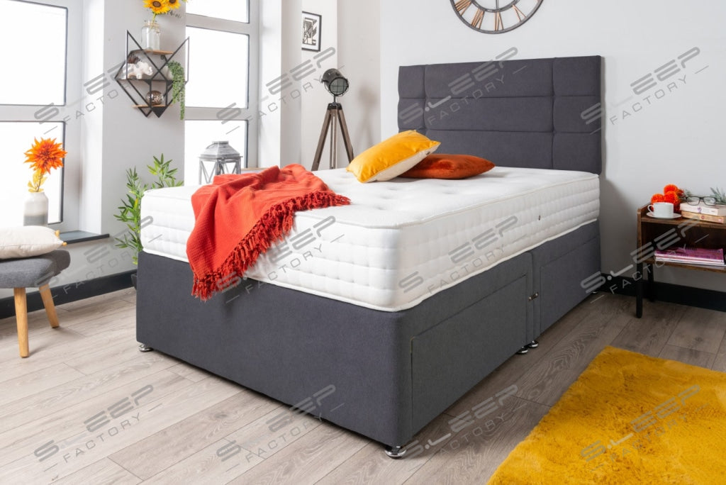 The Loire Divan Bed Set Suede