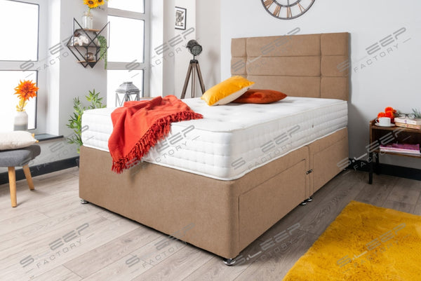 The Loire Divan Bed Set Suede