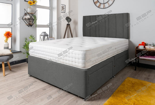 The Meuse Divan Bed Set Suede