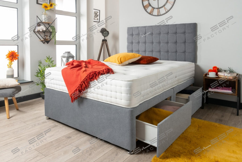 The Orinoco Divan Bed Set Suede