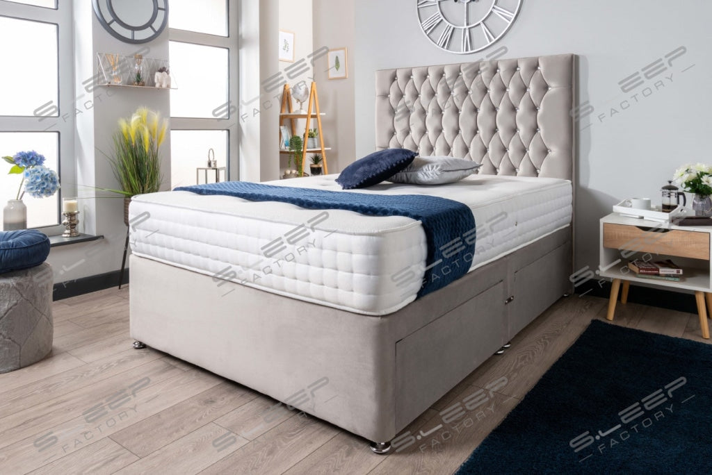 The Rhone Diamante Divan Bed Set Plush