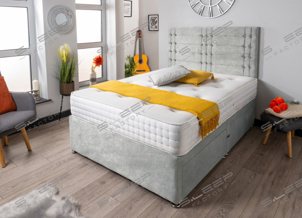 The Seine Diamante Divan Bed Set Naples