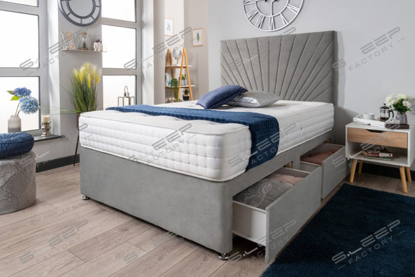 The Yenisei Sunrise Divan Bed Set Suede