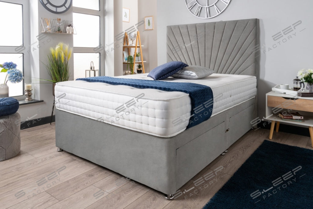 The Yenisei Sunrise Divan Bed Set Suede