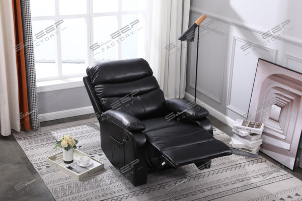 Zaragoza Leather Upholstered Manual Recliner