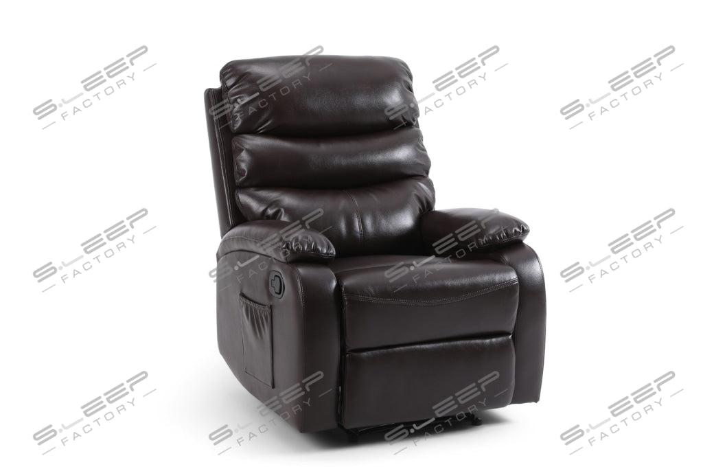 Zaragoza Leather Upholstered Manual Recliner