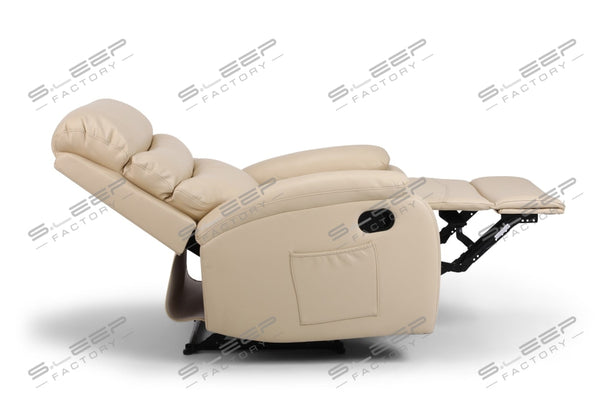 Zaragoza Leather Upholstered Manual Recliner