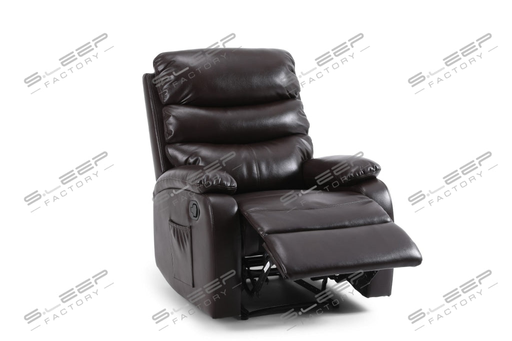 Zaragoza Leather Upholstered Manual Recliner