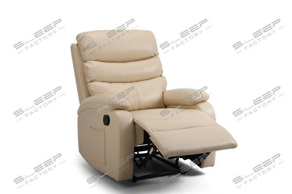 Zaragoza Leather Upholstered Manual Recliner