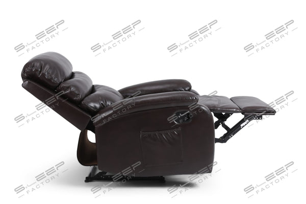 Zaragoza Leather Upholstered Manual Recliner